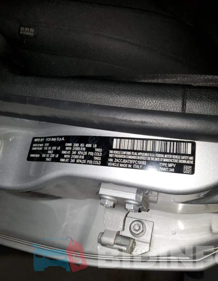 ZACCJBAT5FPC19392 Photo# 12