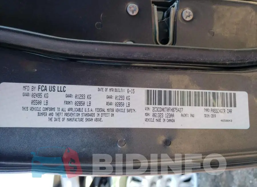2C3CDXKT0FH875427 Photo# 12