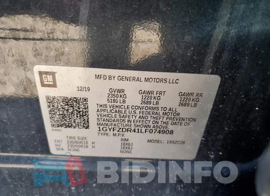 1GYFZDR41LF074908 Photo# 13