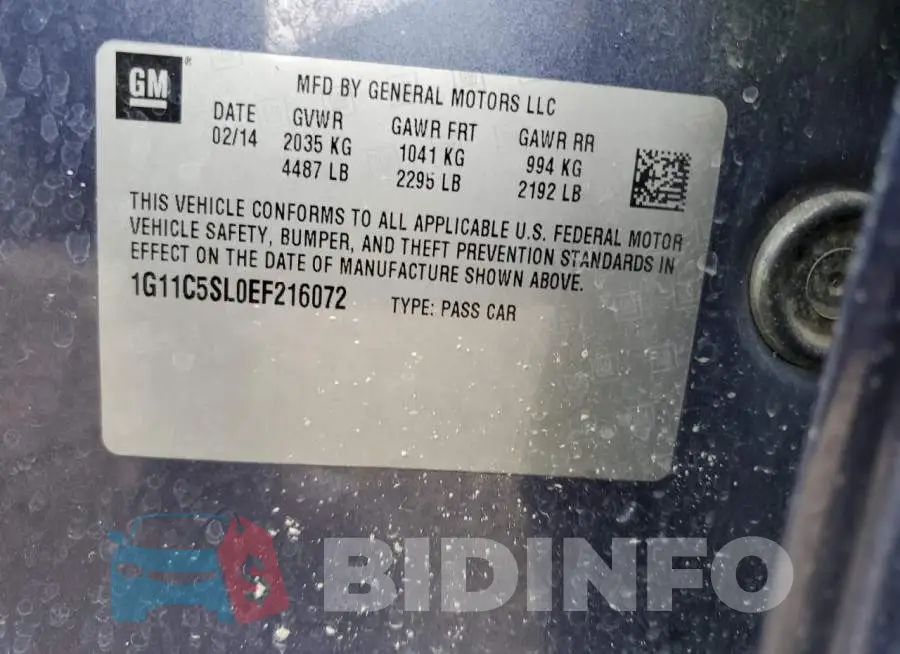 1G11C5SL0EF216072 Photo# 12