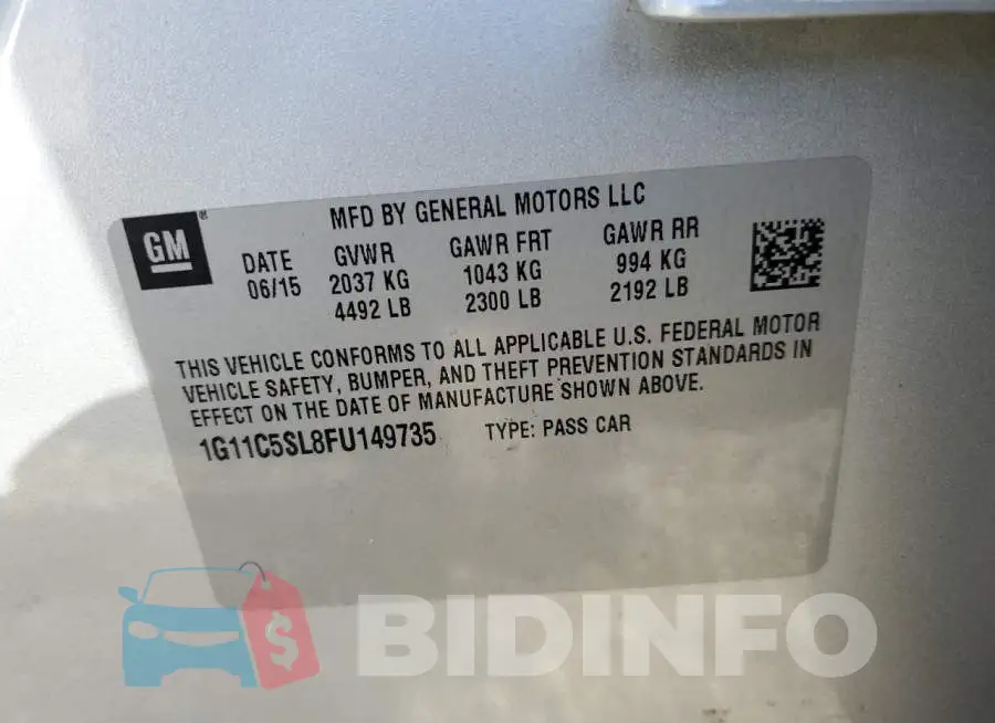 1G11C5SL8FU149735 Photo# 12