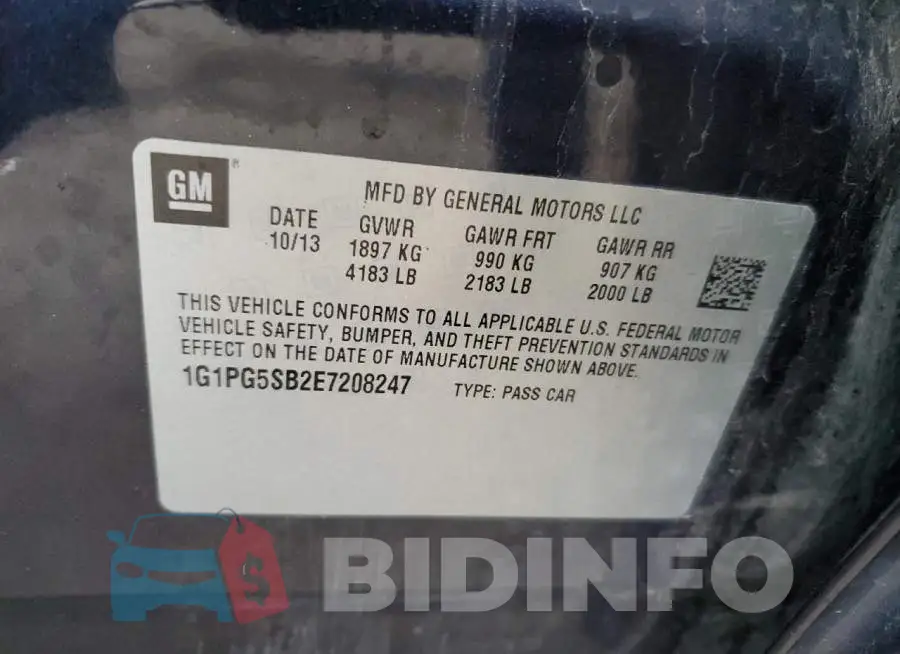 1G1PG5SB2E7208247 Photo# 13