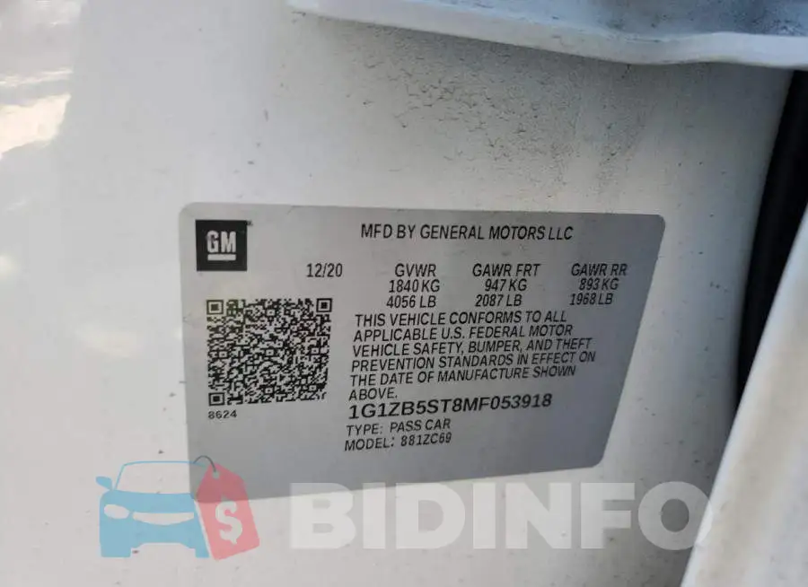 1G1ZB5ST8MF053918 Photo# 12