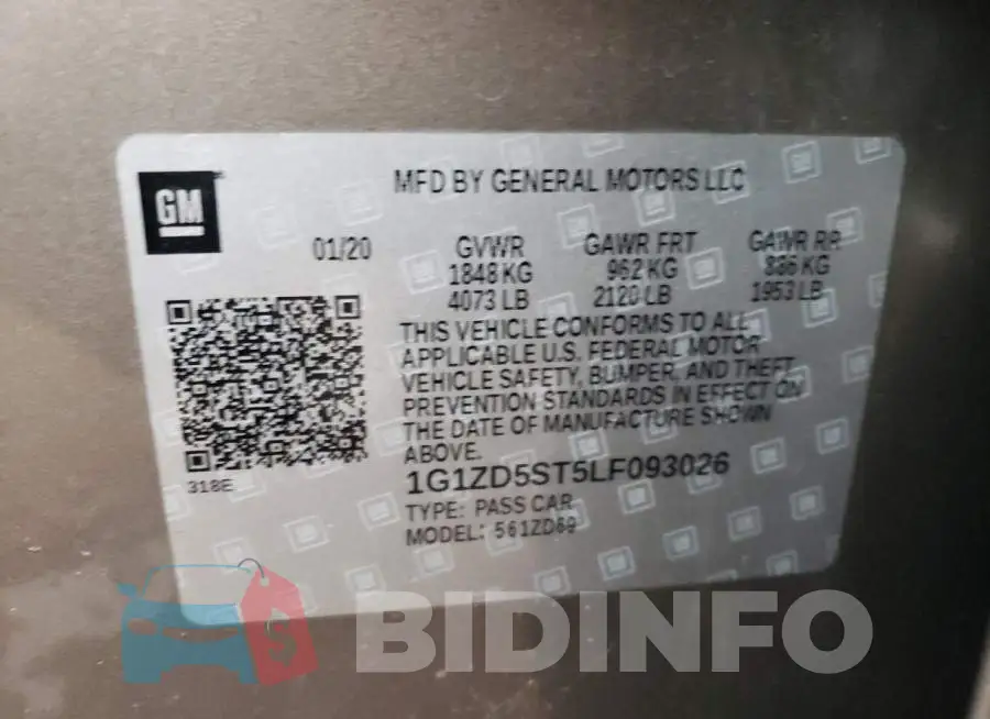 1G1ZD5ST5LF093026 Photo# 12