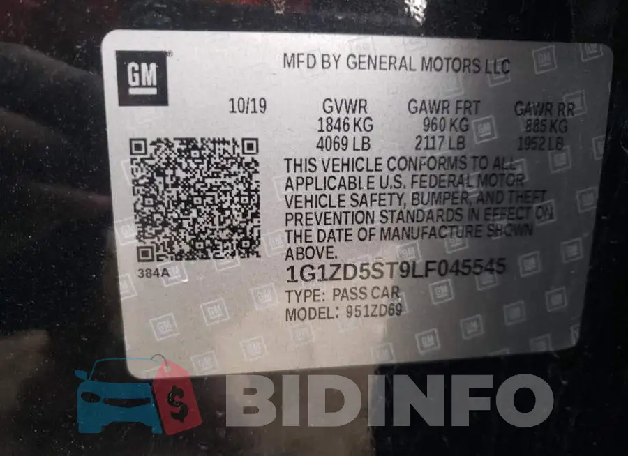 1G1ZD5ST9LF045545 Photo# 12
