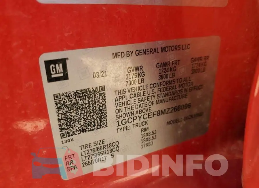 1GCPYCEF8MZ266096 Photo# 12
