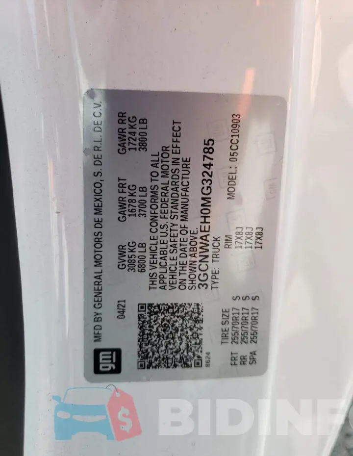 3GCNWAEH0MG324785 Photo# 12