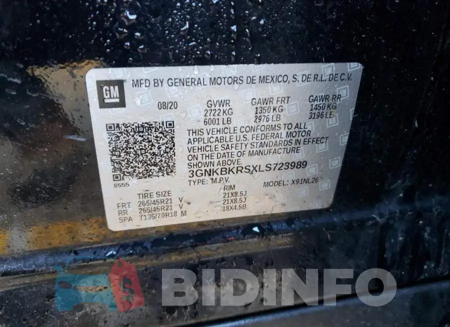 3GNKBKRSXLS723989 Photo# 13