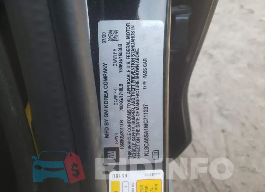 KL8CA6SA1MC711237 Photo# 12