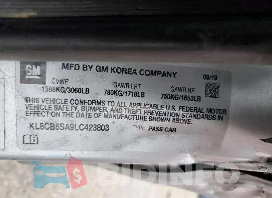 KL8CB6SA9LC423803 Photo# 12