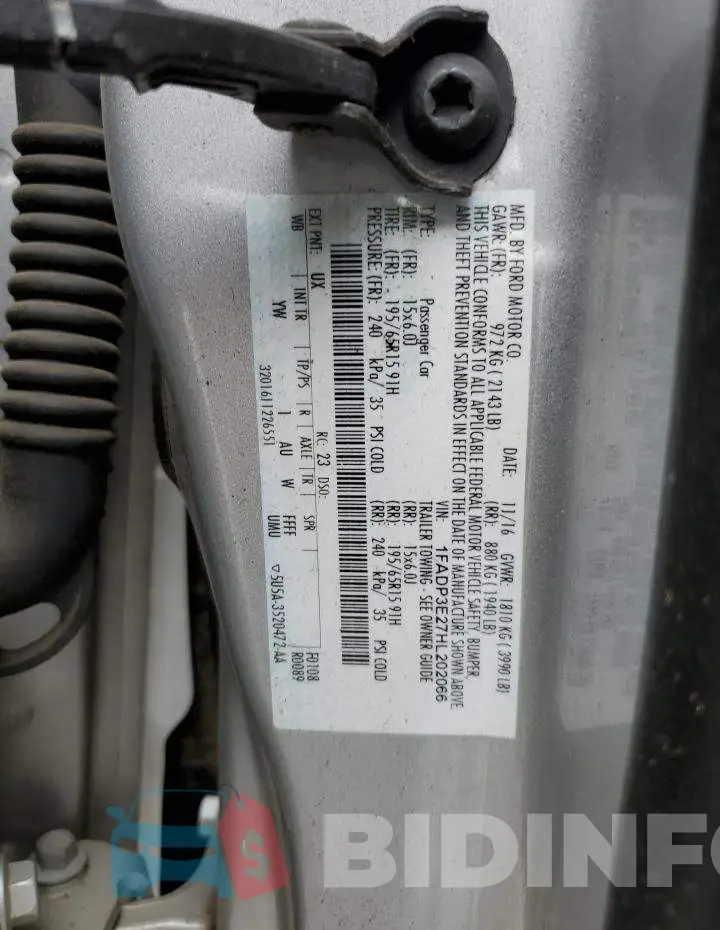 1FADP3E27HL202066 Photo# 10