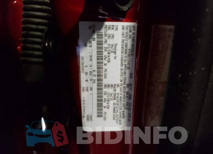 1FADP3F21HL327031 Photo# 12