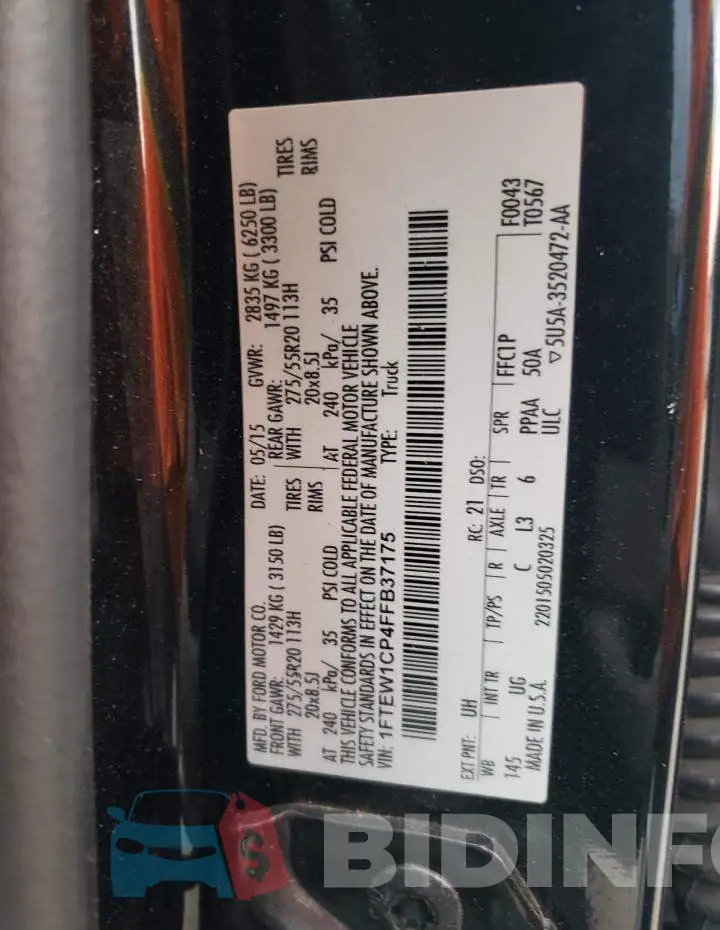 1FTEW1CP4FFB37175 Photo# 12
