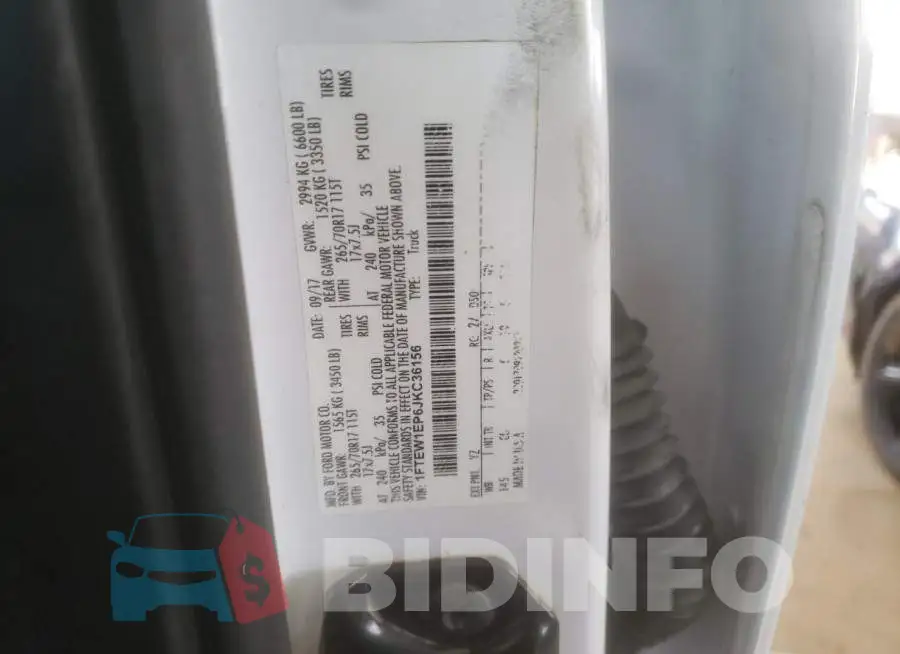 1FTEW1EP6JKC36156 Photo# 12