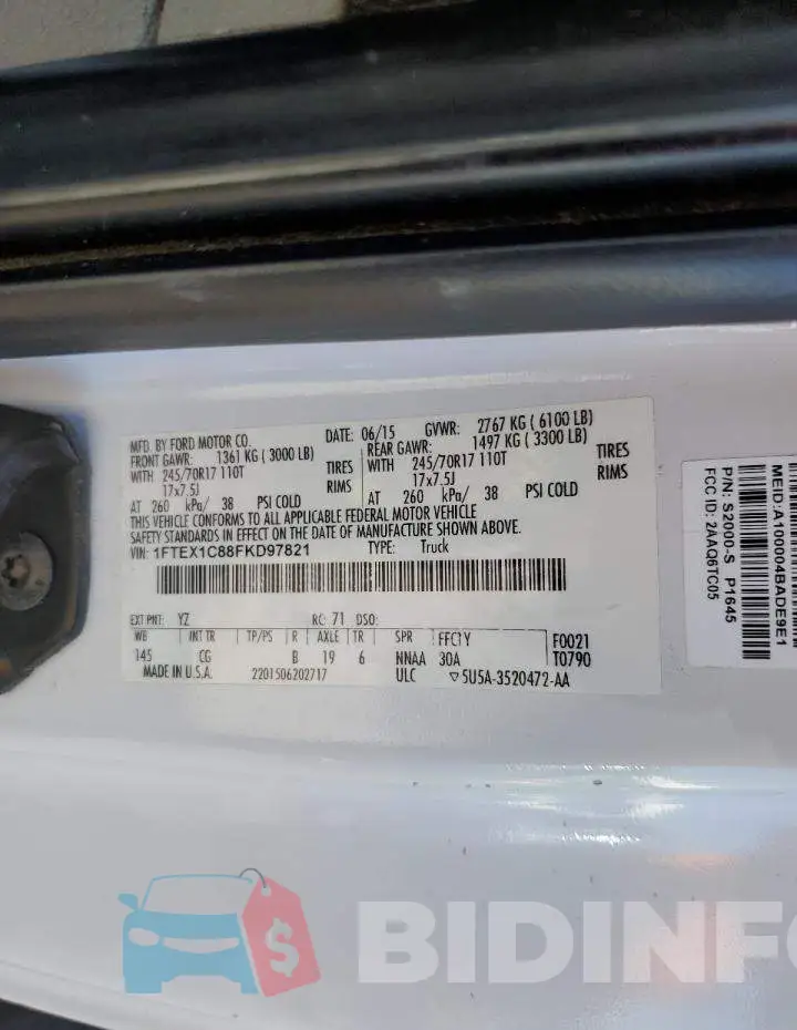 1FTEX1C88FKD97821 Photo# 12