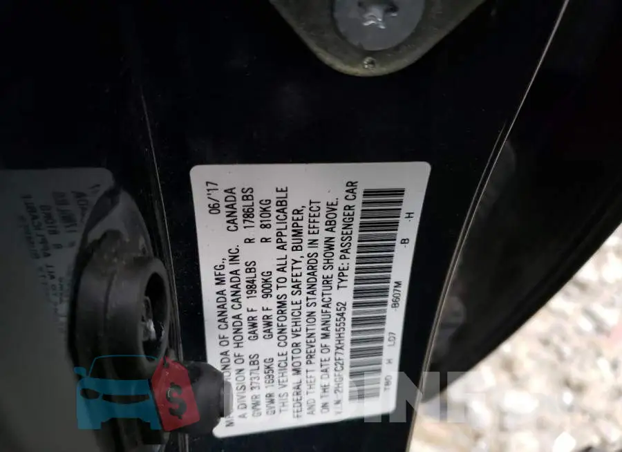 2HGFC2F7XHH555452 Photo# 12