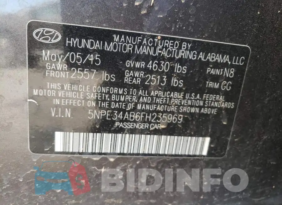 5NPE34AB6FH235969 Photo# 12