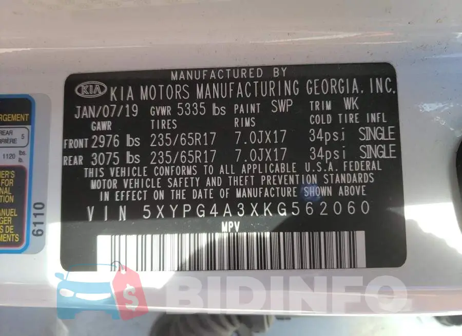 5XYPG4A3XKG562060 Photo# 14