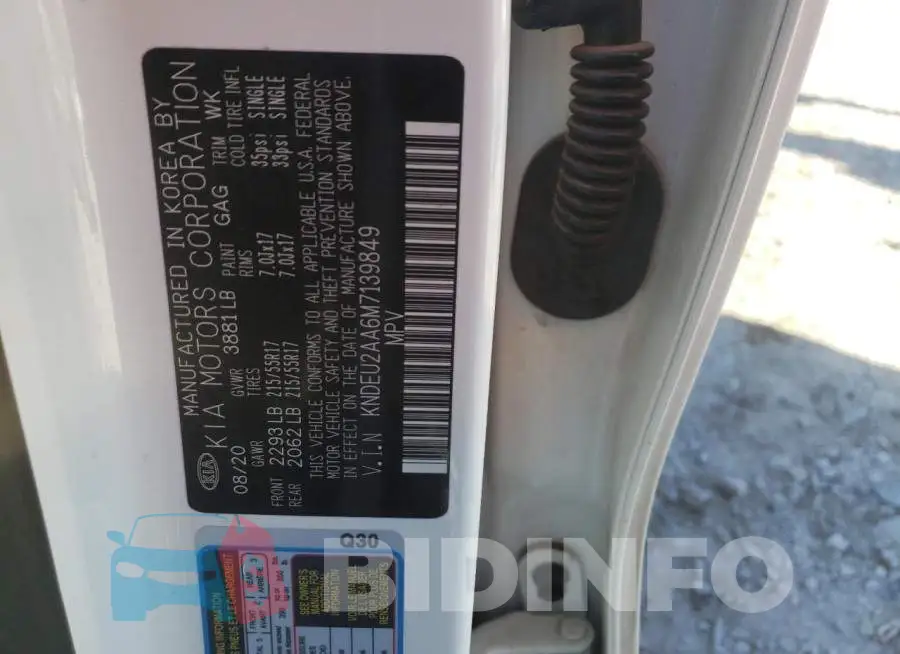 KNDEU2AA6M7139849 Photo# 13