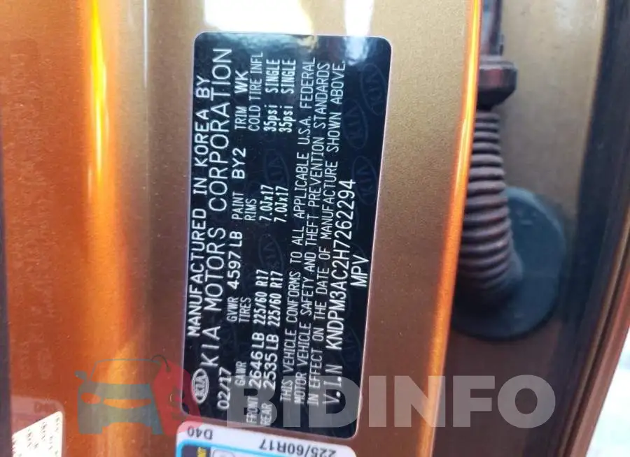 KNDPM3AC2H7262294 Photo# 13