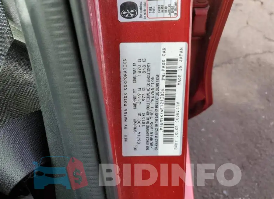 JM1BM1K74E1213838 Photo# 12