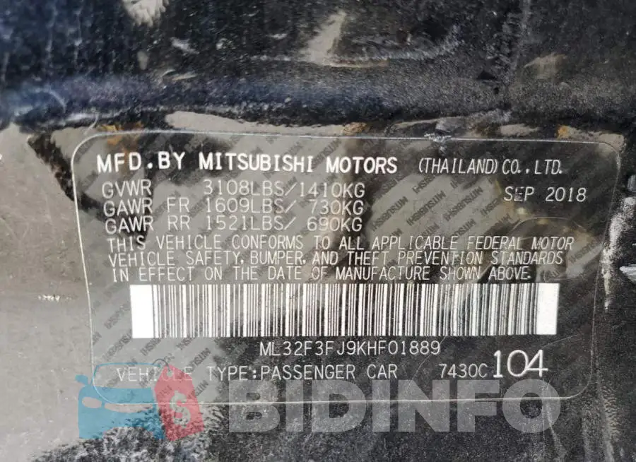ML32F3FJ9KHF01889 Photo# 10