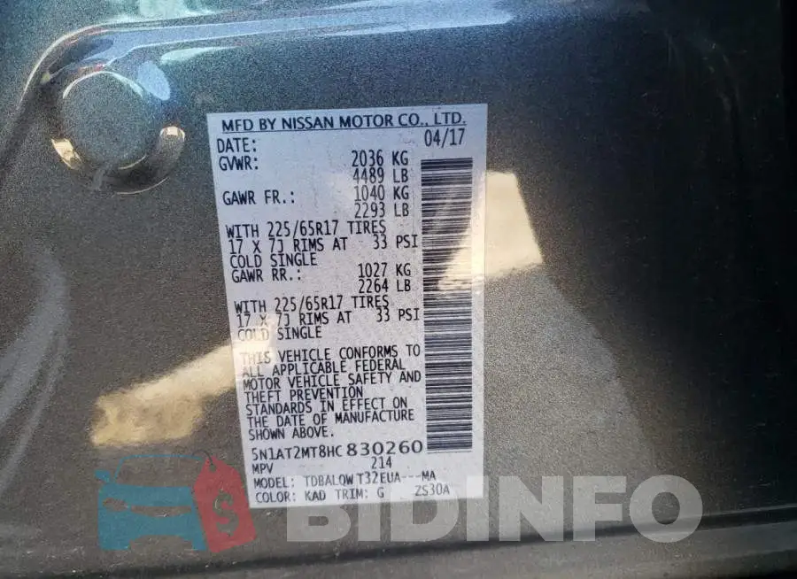 5N1AT2MT8HC830260 Photo# 12
