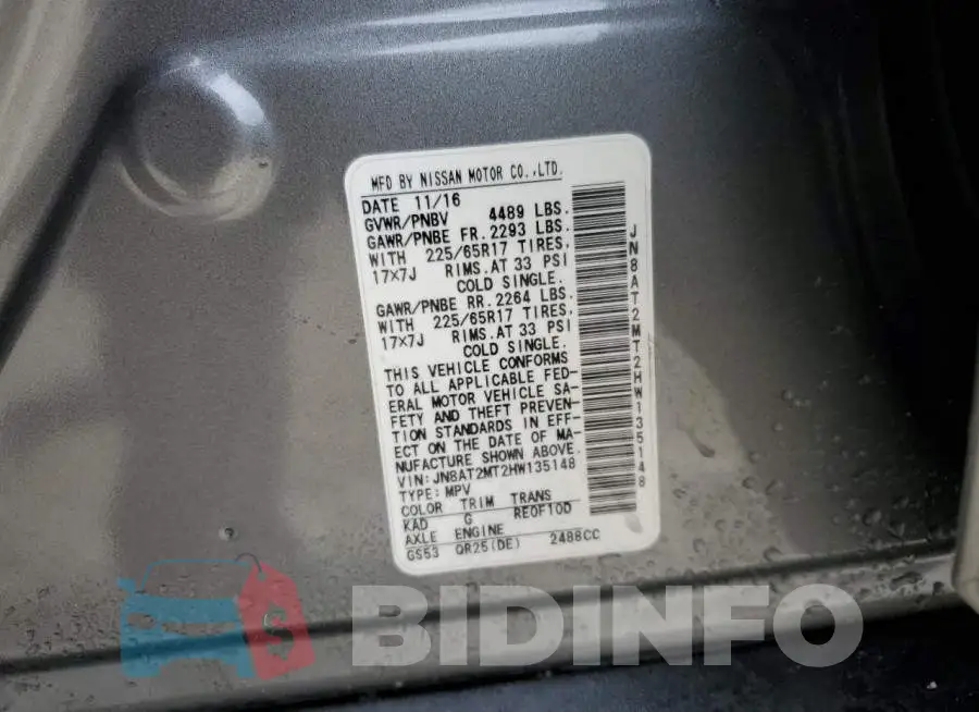 JN8AT2MT2HW135148 Photo# 12