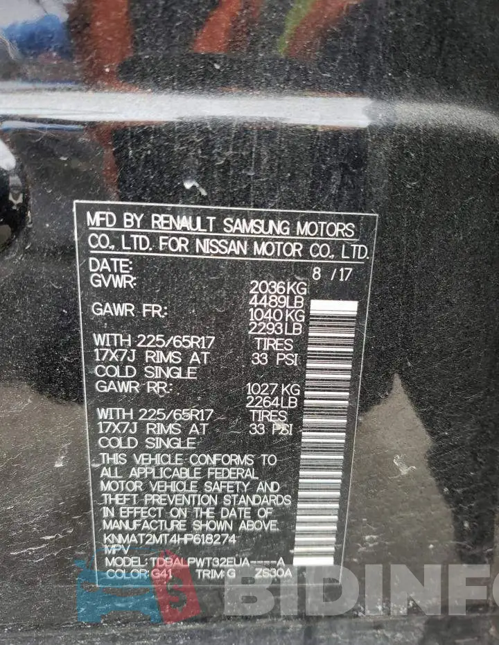 KNMAT2MT4HP618274 Photo# 10