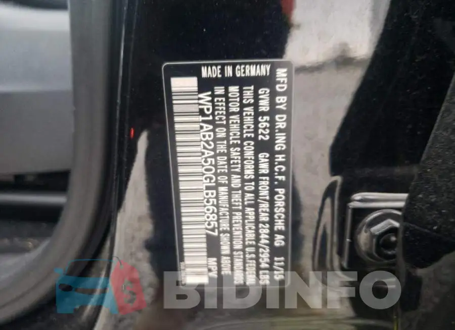 WP1AB2A50GLB56857 Photo# 13