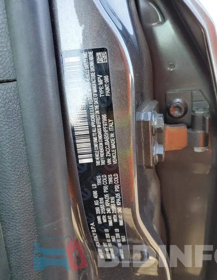 ZACCJBAB5HPF97996 Photo# 13