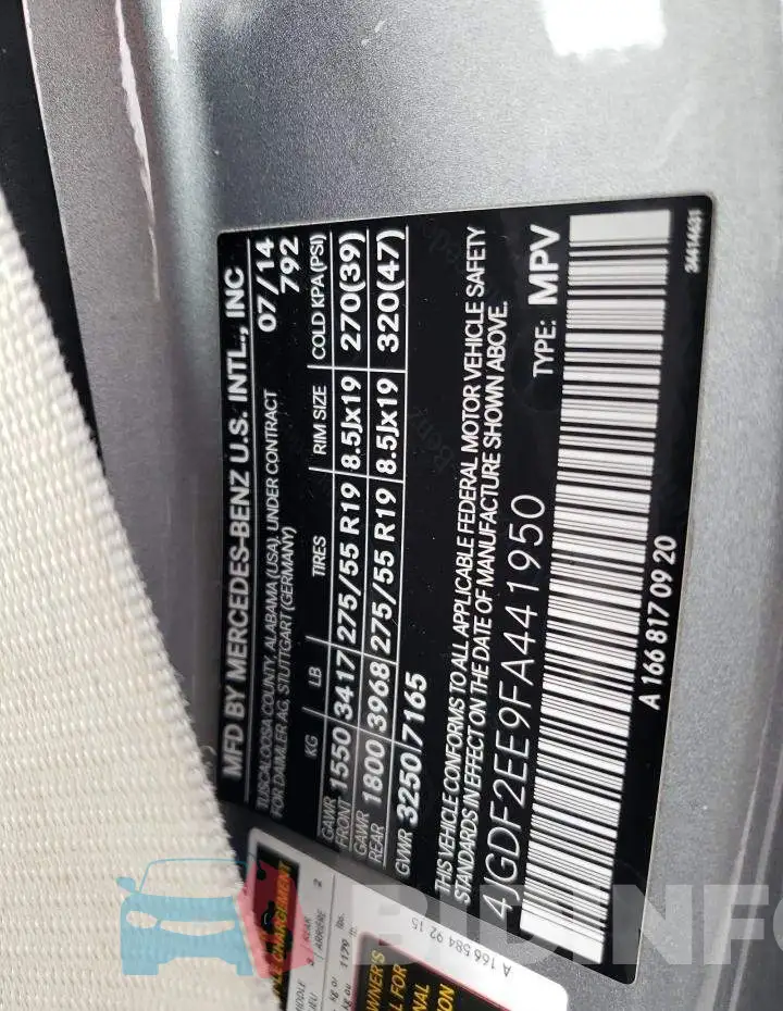 4JGDF2EE9FA441950 Photo# 12