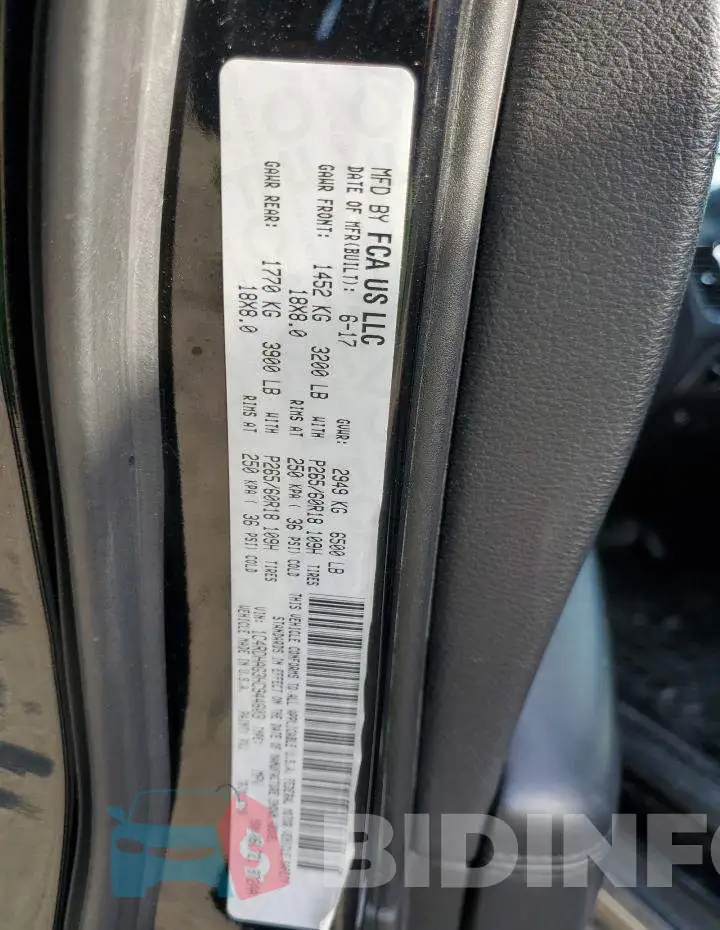 1C4RDHAG3HC944603 Photo# 12