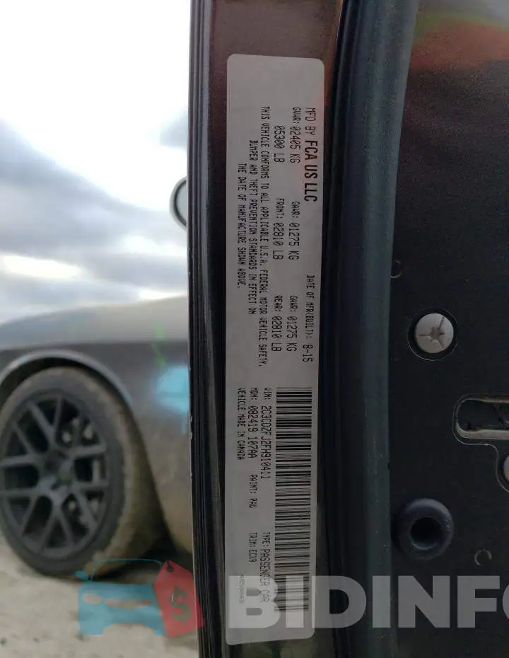 2C3CDZFJ2FH910411 Photo# 12