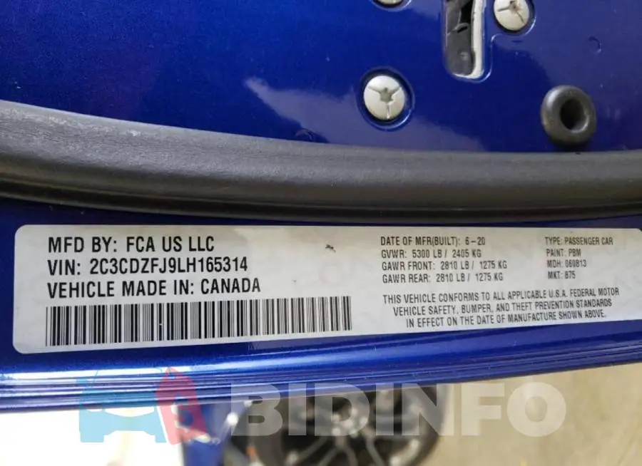 2C3CDZFJ9LH165314 Photo# 12