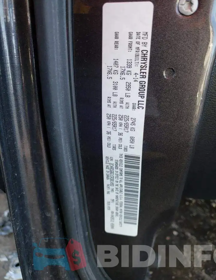 2C4RDGBG1ER381093 Photo# 13