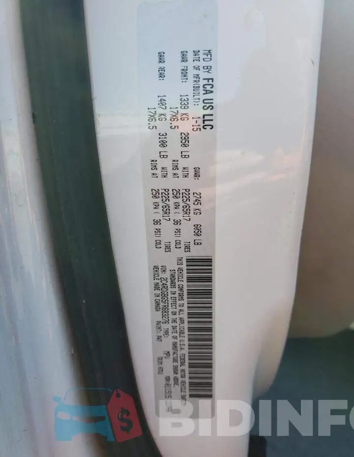 2C4RDGBG5FR683276 Photo# 13