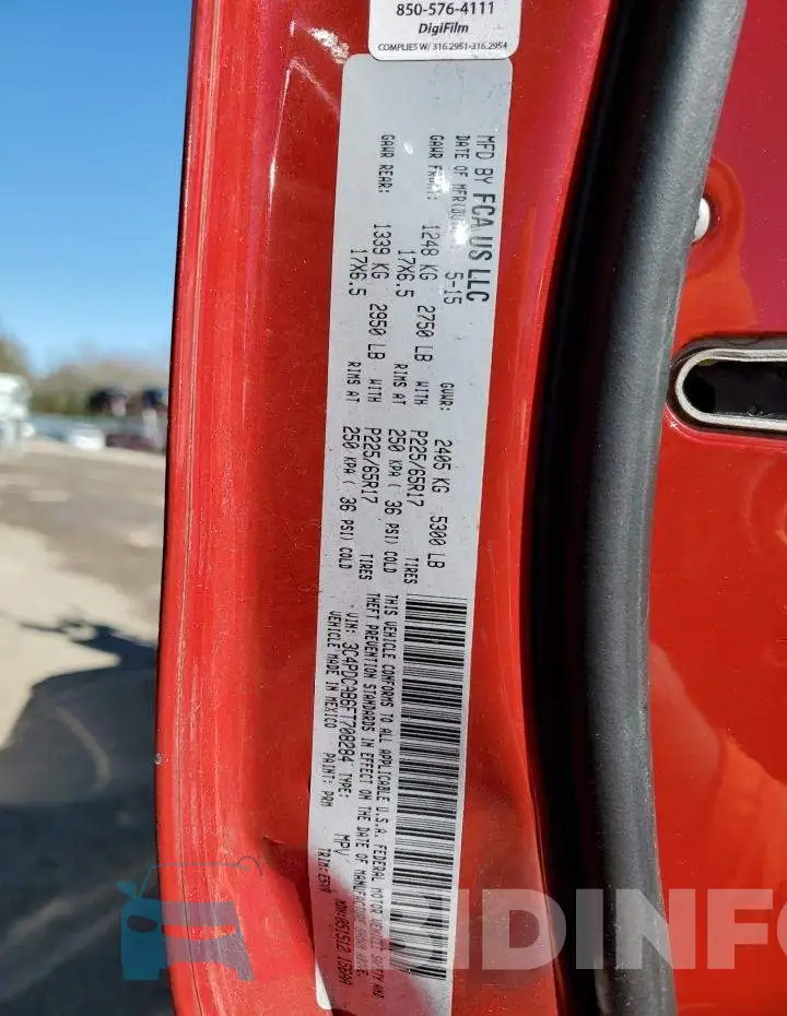 3C4PDCAB6FT708284 Photo# 13