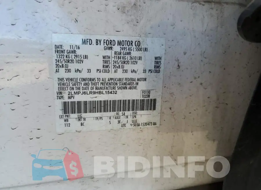 2LMPJ6LR9HBL15432 Photo# 14
