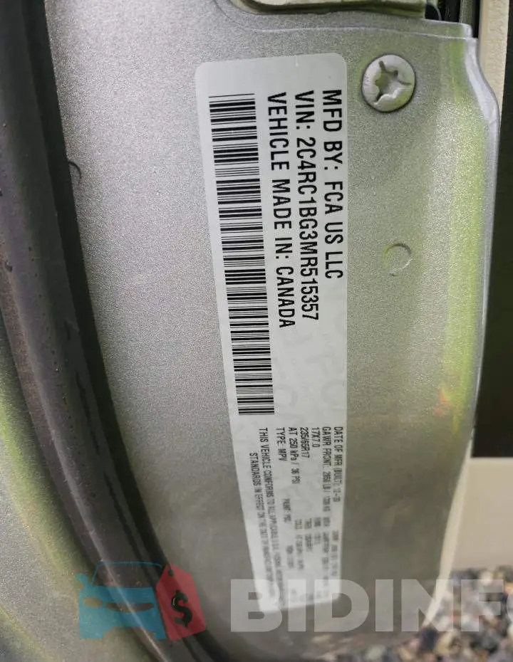 2C4RC1BG3MR515357 Photo# 13