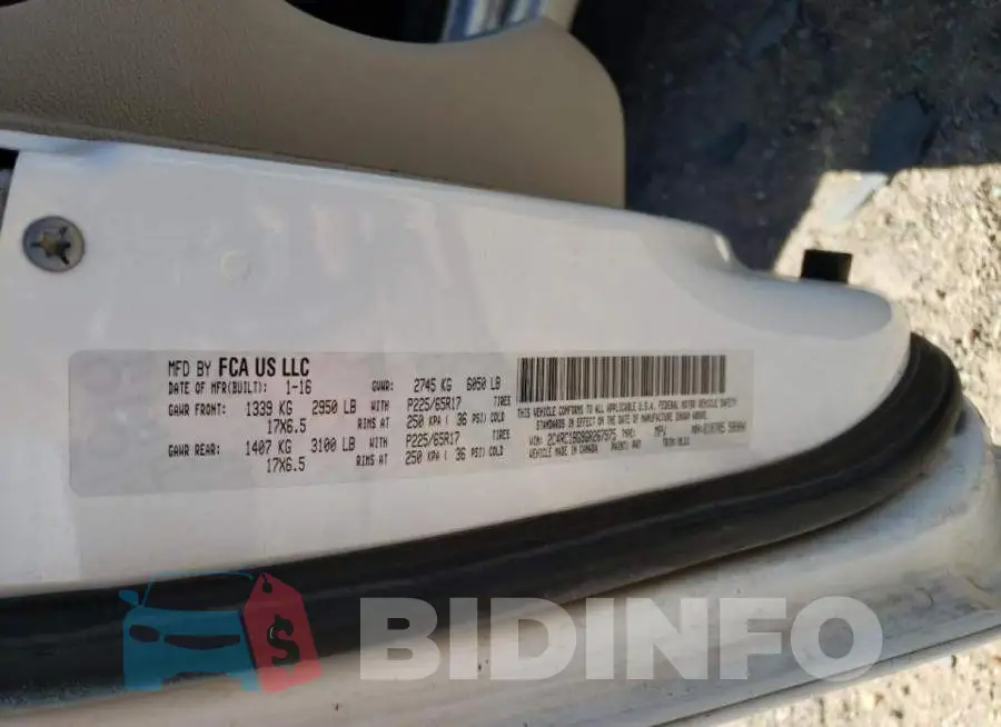 2C4RC1BG9GR267975 Photo# 13