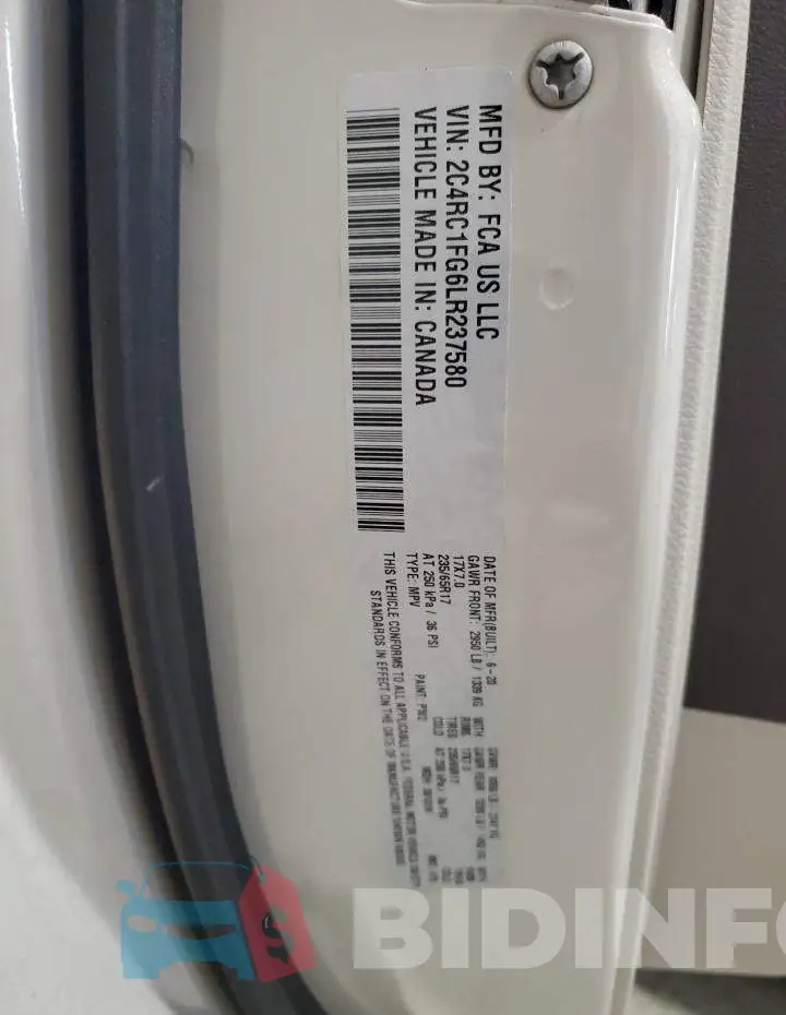 2C4RC1FG6LR237580 Photo# 13