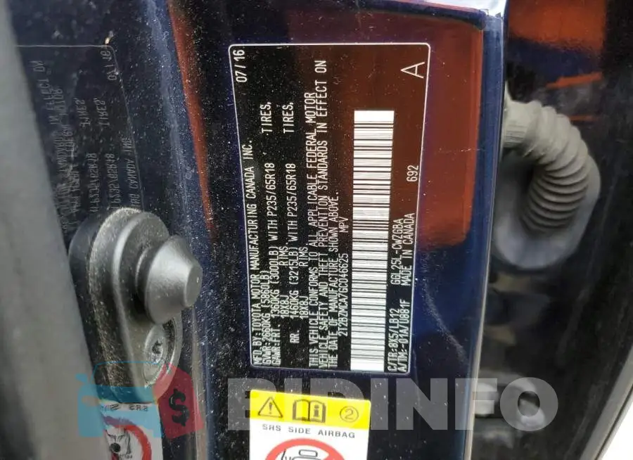 2T2BZMCA7GC046625 Photo# 13