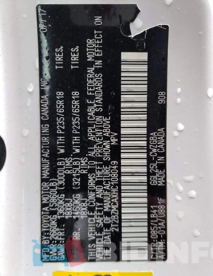 2T2BZMCAXHC108049 Photo# 13
