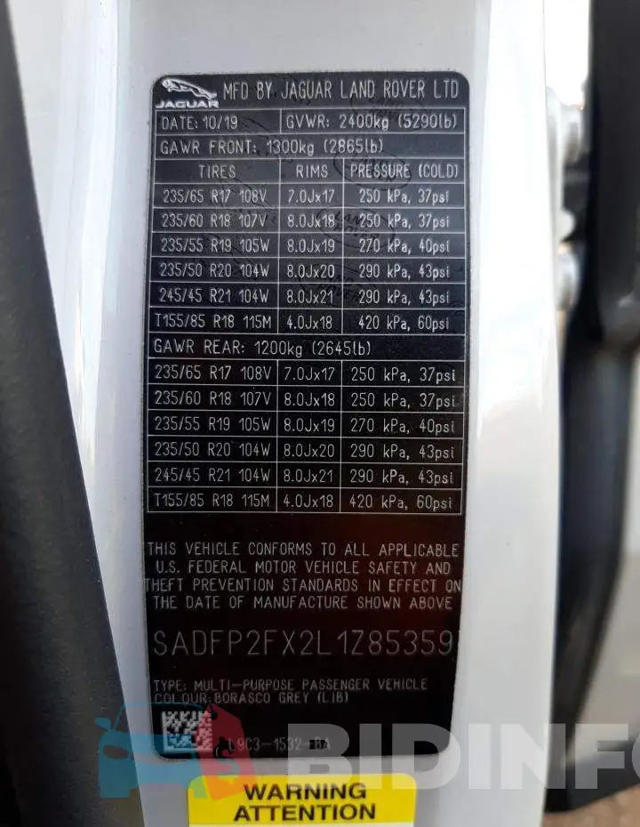 SADFP2FX2L1Z85359 Photo# 13