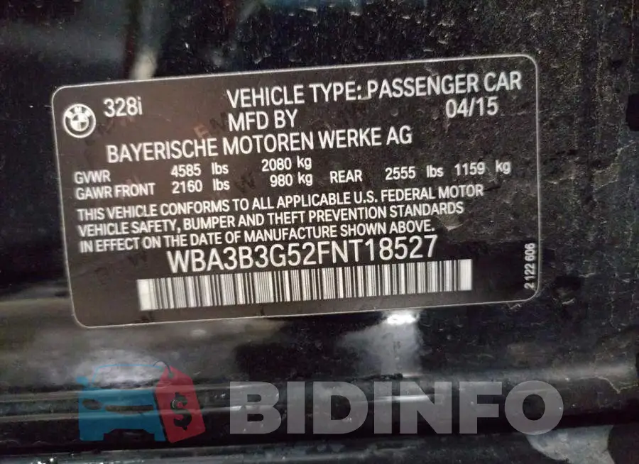WBA3B3G52FNT18527 Photo# 12
