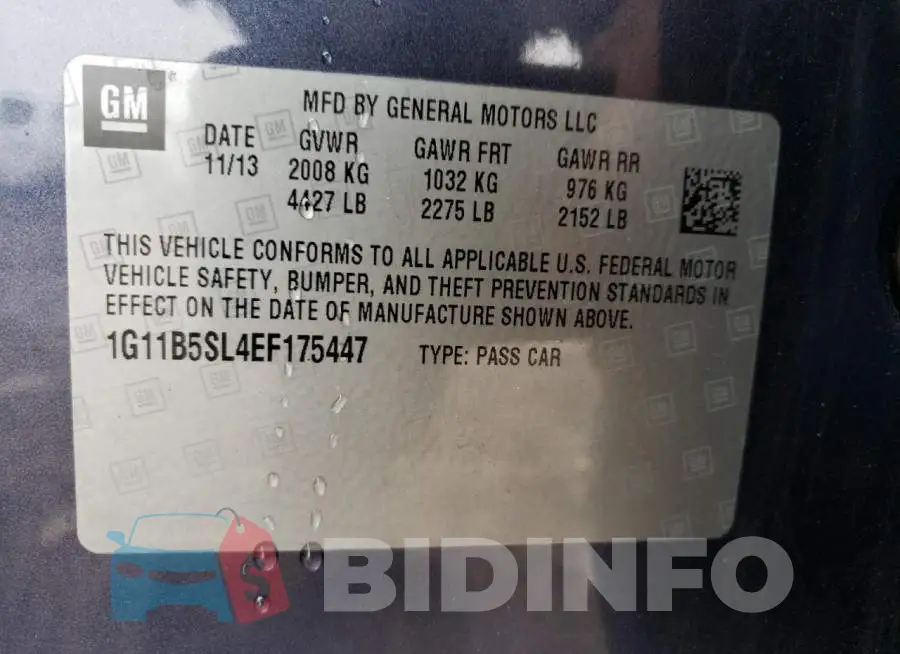 1G11B5SL4EF175447 Photo# 12