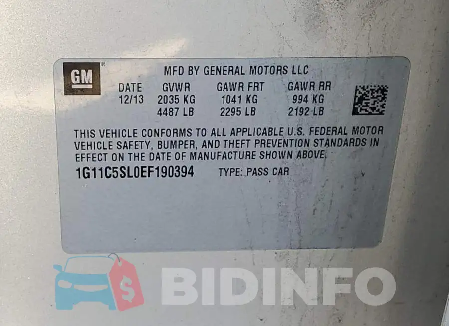 1G11C5SL0EF190394 Photo# 12
