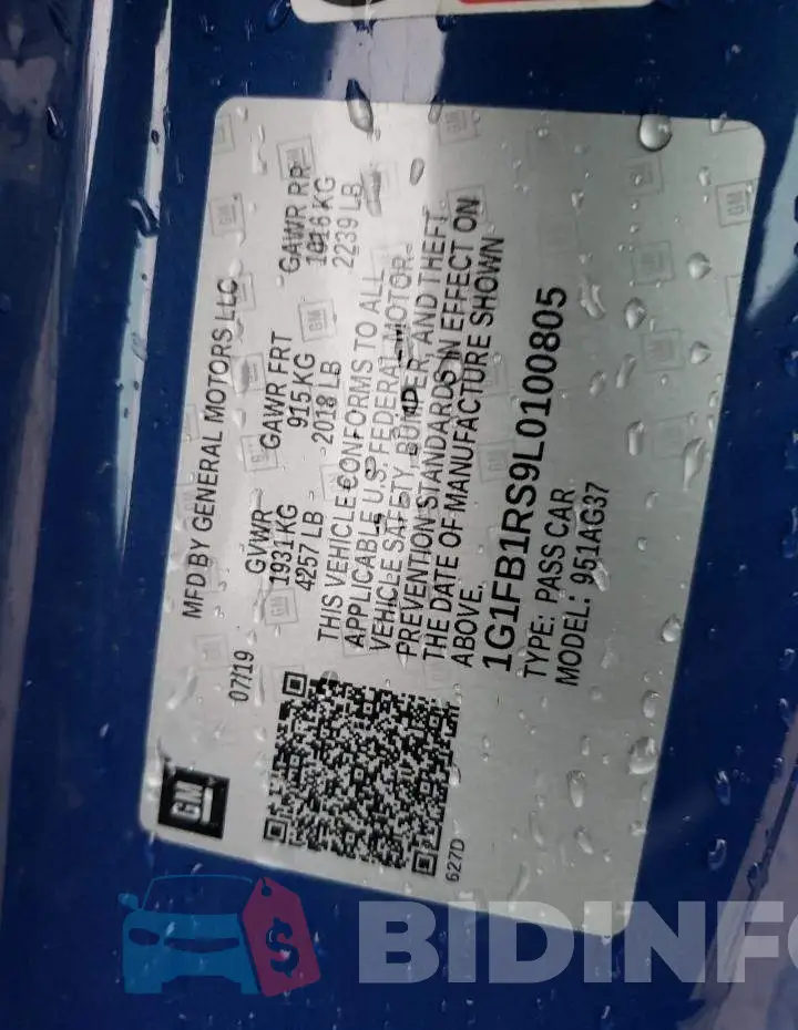 1G1FB1RS9L0100805 Photo# 12