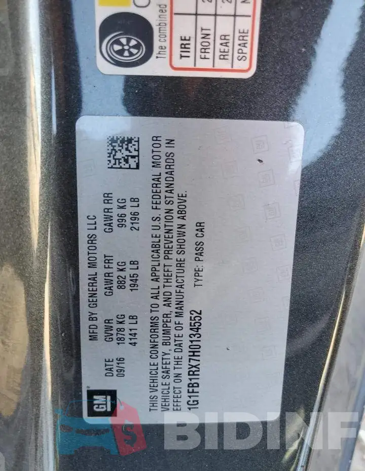 1G1FB1RX7H0134552 Photo# 13